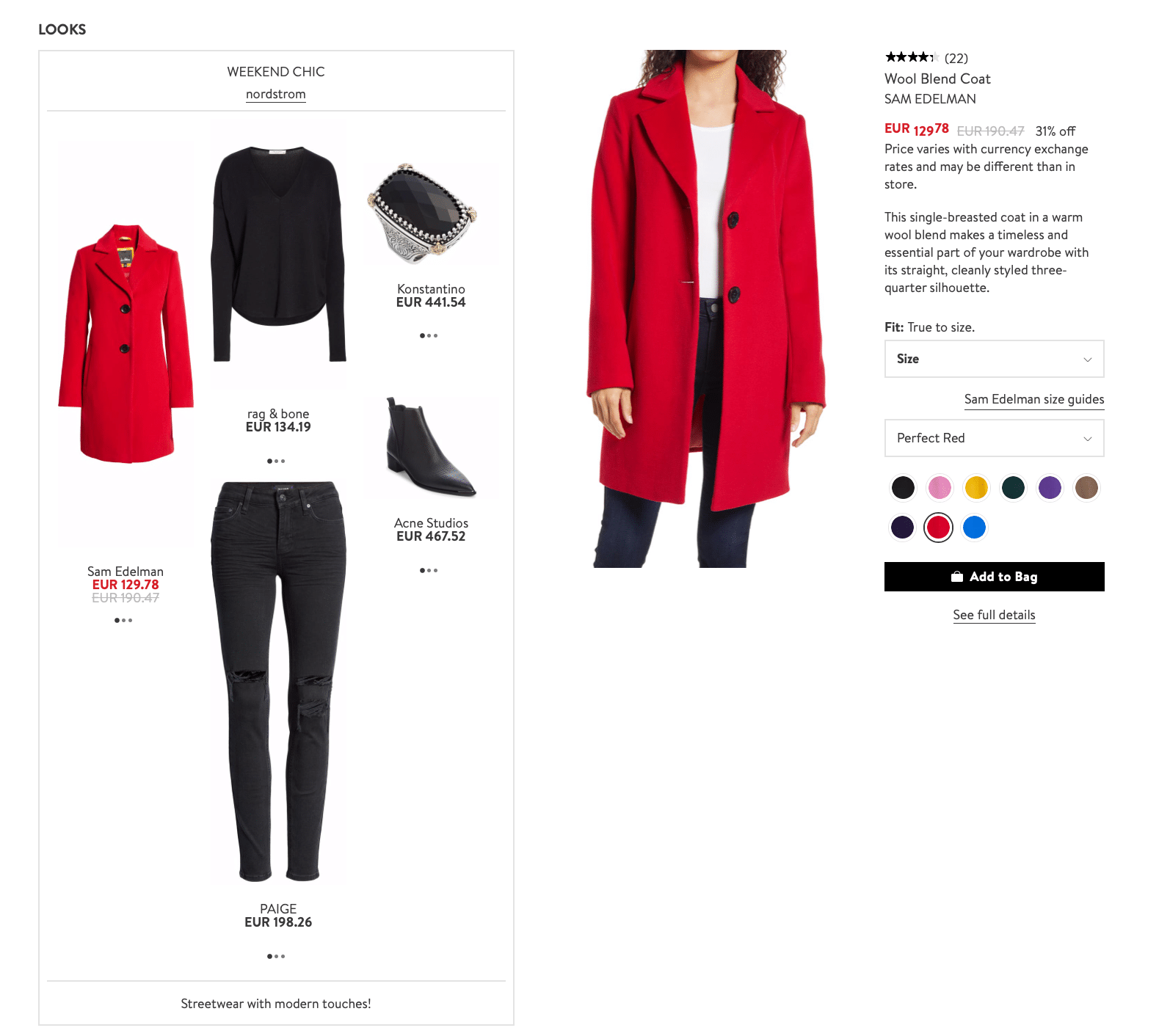 complete the look recommendations Nordstrom